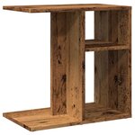 vidaXL Table d'appoint vieux bois 50x30x50 cm bois d'ingénierie