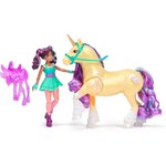 Spin Master 6072482 - Unicorn Academy Licorne Leaf avec Lumières et Poupée Ava