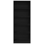 vidaXL Armoire Chêne noir 80 x 50 x 200 cm Bois d'ingénierie