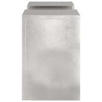 vidaXL Support de Plante 2 Pièces Argent 24 x 24 x 35 cm Acier inoxydable