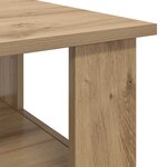 vidaXL Table basse Chêne artisanal 90 x 50 x 45 cm Bois d'ingénierie