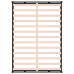 vidaXL Cadre de lit sans matelas noir 140x190 cm bois massif