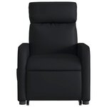 vidaXL Fauteuil inclinable de massage électrique noir similicuir
