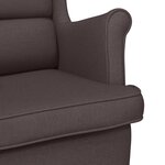vidaXL Fauteuil marron foncé 74x84x100 cm tissu
