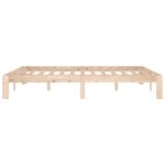 vidaXL Cadre de lit sans matelas bois massif 150x200 cm