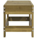 vidaXL Repose-pied de jardin 62x30x32 cm bois de pin imprégné
