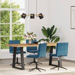 vidaXL Chaises à manger lot de 4 Bleu Velours