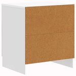 vidaXL Cabinet de chevet Blanc brillant 43 x 34 5 x 47 cm