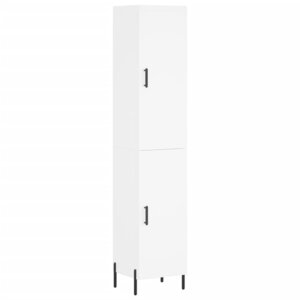 vidaXL Buffet haut Blanc 34 5x34x180 cm Bois d'ingénierie