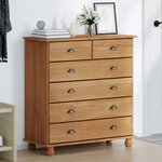 vidaXL Commode 'ASKIM'91x40x95.5 cm Bois Massif de Pin