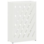 vidaXL Support d'ombrella blanc 28x12x41 cm en acier