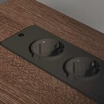 vidaXL Cabinet de Bureau avec roue Chêne marron 76 x 41 x 72 cm