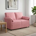vidaXL Sofa 2 places Rose 138 x 83 x 95 cm Velours