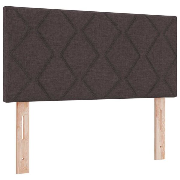 vidaXL Tête de lit avec des lumières à LED Marron 100 cm tissu