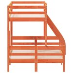 vidaXL Lit superposé sans matelas 80x200/120x200 cm bois massif