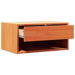 vidaXL Table de chevet Brun cire 50 x 32 5 x 24 cm Bois massif en pin