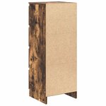 vidaXL Buffet chêne fumé 37 5x35x99 cm bois d'ingénierie