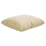 vidaXL Coussins de canapé lot de 4 beige 40x40 cm tissu