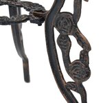 vidaXL Salon de bistro 3 Pièces Aluminium coulé