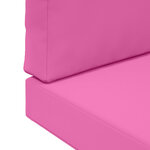 vidaXL Coussin de canapé d'extérieur 2 Pièces Rose Polyester