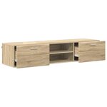 vidaXL Meuble TV Chêne sonoma 150 x 39 x 30 cm Bois d'ingénierie