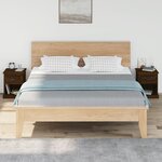 vidaXL Tables de chevet 2Pièces chêne marron 39x39x47 5cm bois ingénierie