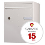 Boite à colis atout blanc 9010 mat sablé