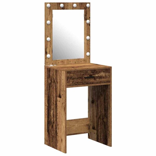 vidaXL Coiffeuse Bois Ancien 50 x 41 x 135 cm Bois d'ingénierie