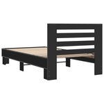 vidaXL Cadre de lit sans matelas noir 75x190 cm