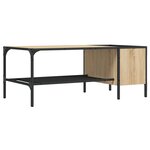 vidaXL Table basse support chêne sonoma 100x51x40cm bois d'ingénierie