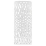 vidaXL Porte-parapluie Feuilles Acier Blanc