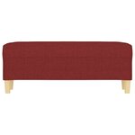 Banc banquette rouge bordeau x 100 x 35 x 41 cm tissu 02_0010523