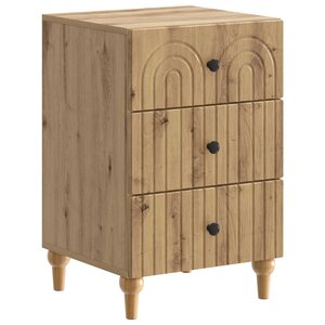vidaXL Cabinet de chevet Chêne artisanal 43 x 41 x 66 5 cm
