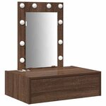 vidaXL Table de Toilette Marron 60 x 40 x 70 cm Bois d'ingénierie