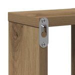 vidaXL Étagère Murale avec étagère chêne artisanal 104.5 x 10 x 43 cm