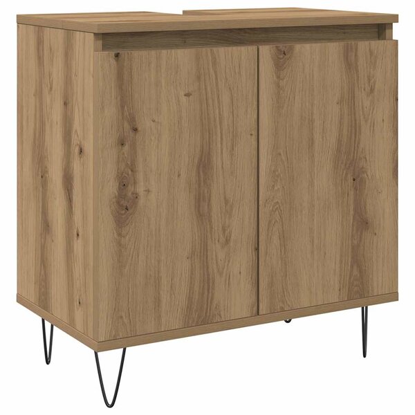 vidaXL Armoire de salle de bain chêne artisanal 58x33x60 cm