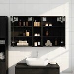 vidaXL Ensemble de Meubles de Salle de Bain 3 Pièces 106 x 16 x 62 5 cm