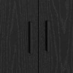 vidaXL Cadre de lit avec rangement Chêne noir 100 x 200 cm