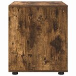 vidaXL Armoire de rangement Chêne fumé 60 x 48 x 57 cm