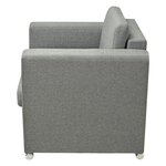 vidaXL Fauteuil gris foncé tissu