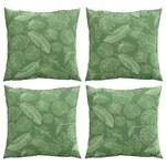 vidaXL Coussins Scatter 4 Pièces Multicolore 40x40 cm Tissu