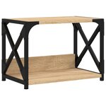 vidaXL Support d'imprimante à 2 niveaux chêne sonoma 44x26x31 5 cm
