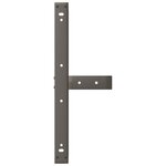 vidaXL Pieds de table basse en T  2 pièces  noir  60 x 25 x (30-31) cm  acier