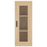 vidaXL Buffet haut Chêne sonoma 34 5x34x180 cm Bois d'ingénierie