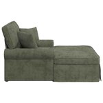 vidaXL Chaise lounge avec jupe avec coussin Vert 157 x 91 x 91 cm ARES
