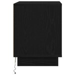 vidaXL Cabinet de chevet avec 2 Pièces Noir 44 x 34 5 x 45 cm