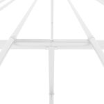 vidaXL Cadre de lit métal sans matelas blanc 120x200 cm