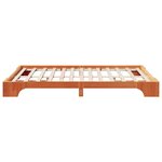 vidaXL Cadre de lit Marron cire 160 x 200 cm Bois massif en pin