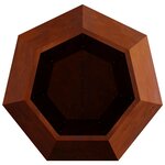 vidaXL Jardinière 2 Pièces Rouillé 75 x 75 x 60 cm