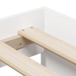 vidaXL Cadre de lit de rangement Blanc 100x200 cm